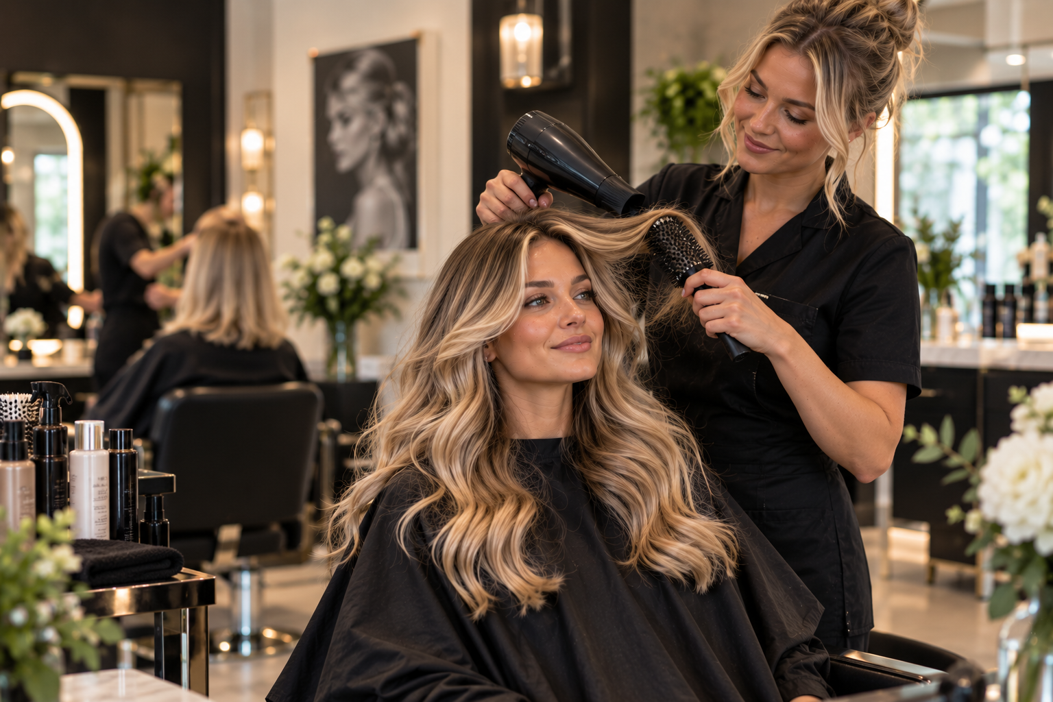 Hair services at Cut & Glow
