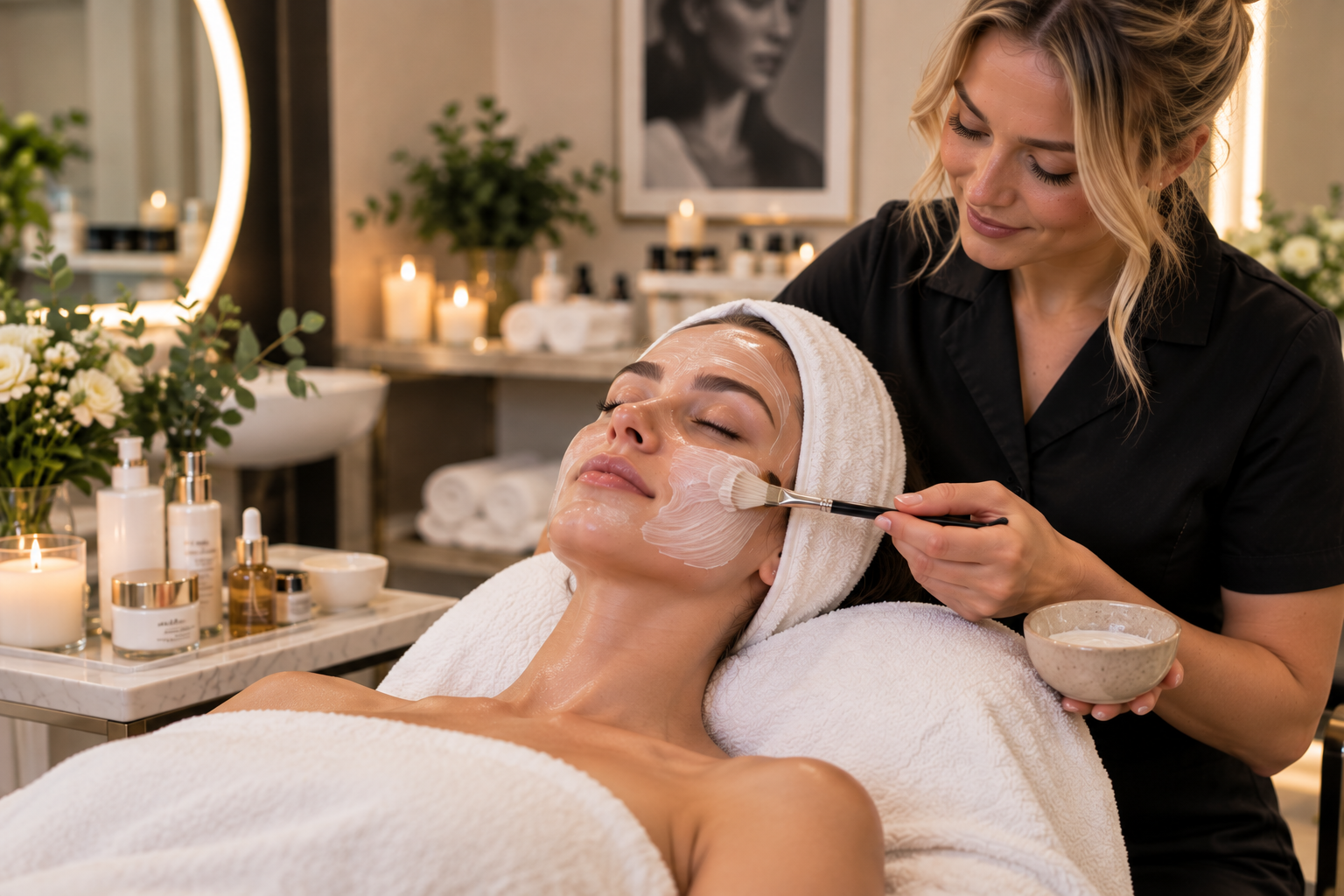 Facial treatments at Cut & Glow
