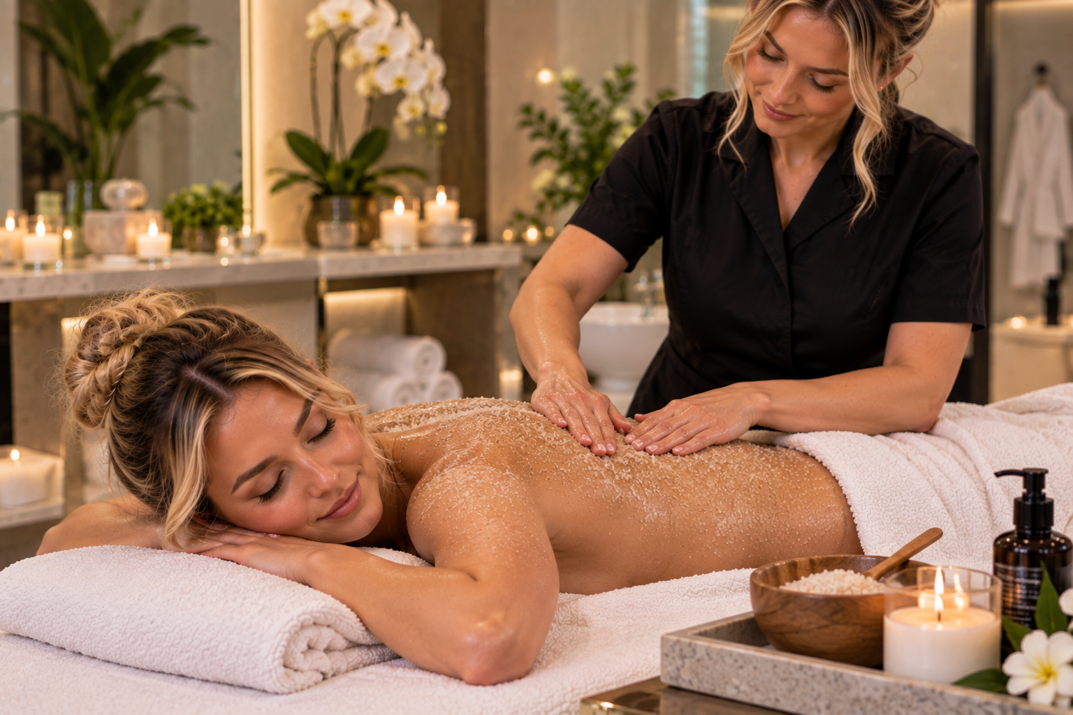 Spa and body treatments at Cut & Glow